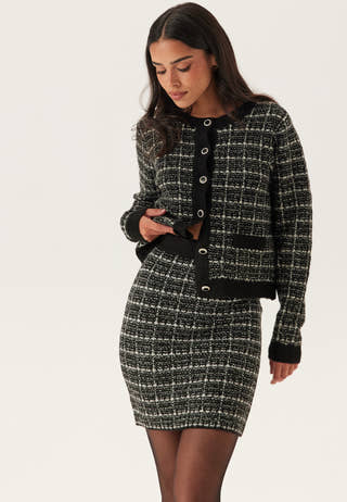 Audrey Check Knit Skirt