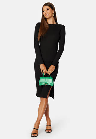 Balu Crew Neck L/S Midi Dress