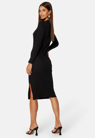 Balu Crew Neck L/S Midi Dress