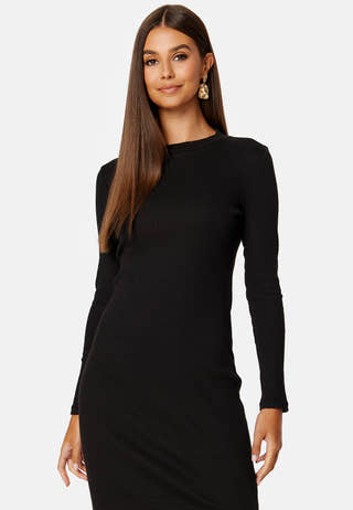 Balu Crew Neck L/S Midi Dress