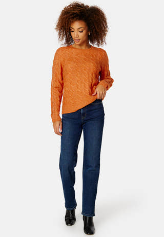 Ella L/S Cable Knit Top