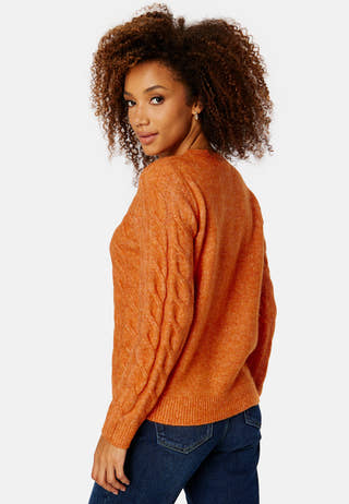 Ella L/S Cable Knit Top