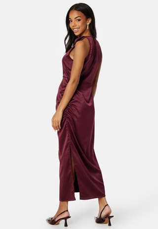 Ellie S/L Midi Wrinkle Dress