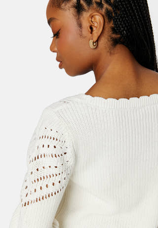 Emmy Sweetheart L/S Knit Top