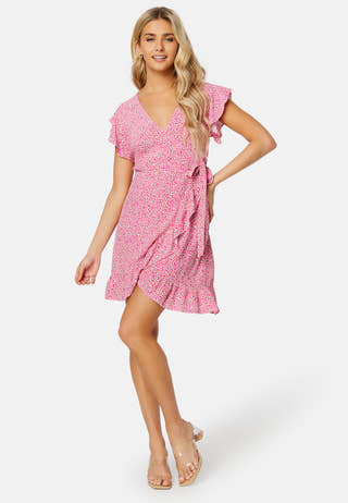 Fini Wrap S/S Short Dress
