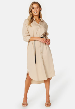 Gimas L/S Midi Shirt Dress