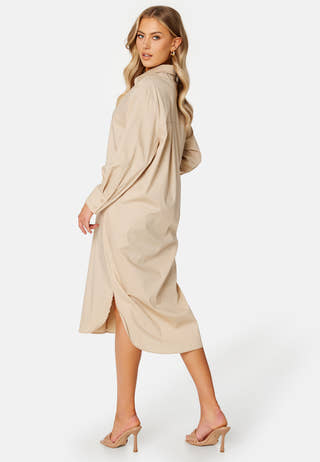 Gimas L/S Midi Shirt Dress