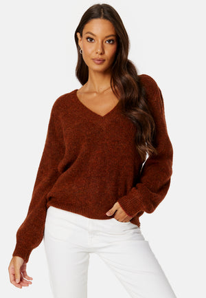 Jamina Rev V-Neck L/S Knit Top