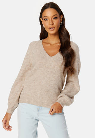 Jamina Rev V-Neck L/S Knit Top