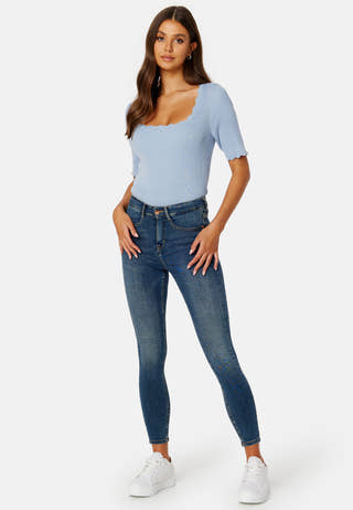 Lalana Square Neck 2/4 Knit Top