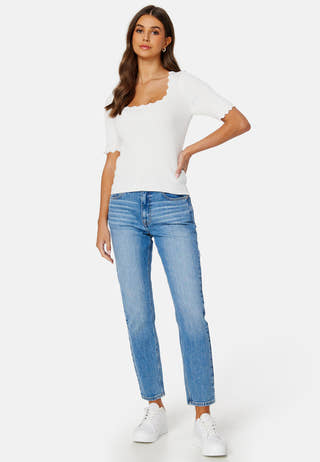 Lalana Square Neck 2/4 Knit Top