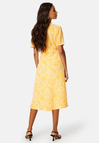 Limia Eva V-Neck S/S Mid Calf Dress