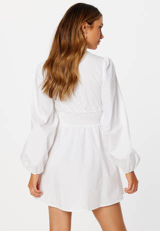 Malunse 7/8 Smock Waist Dress
