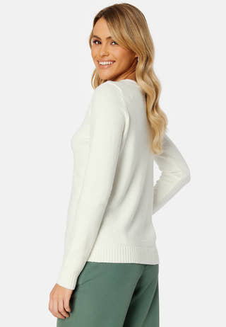 Ril L/S V-neck Knit Top