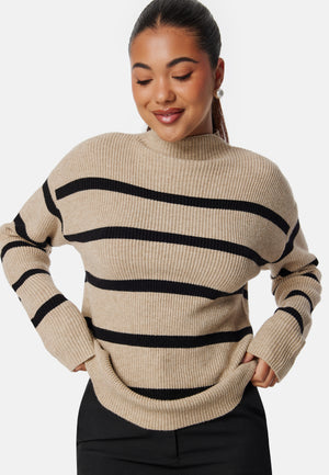 Viril Mockneck L/S Knit Rib Top