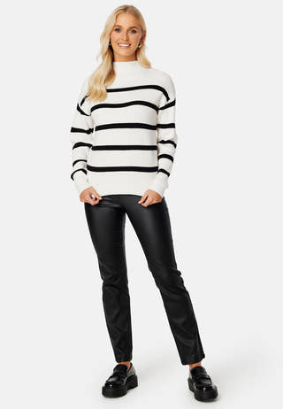 Ril Mockneck L/S Knit Rib Top