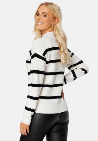 Ril Mockneck L/S Knit Rib Top