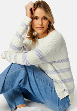 Ril Stripe L/S Knit Top