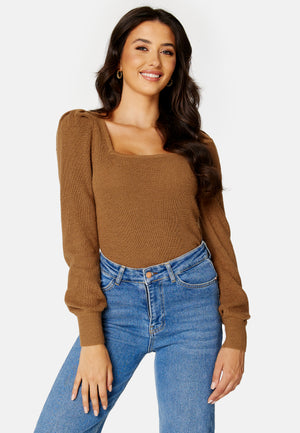 See L/S Square Neck Knit