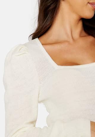 See L/S Square Neck Knit