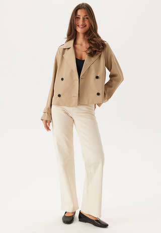 Viaddison L/S SHORT TRENCHCOAT
