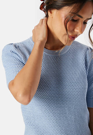 Vidalo O-Neck S/S knit top