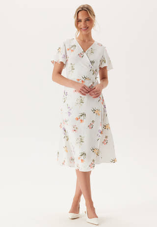 Vilovie S/S Wrap Midi Dress