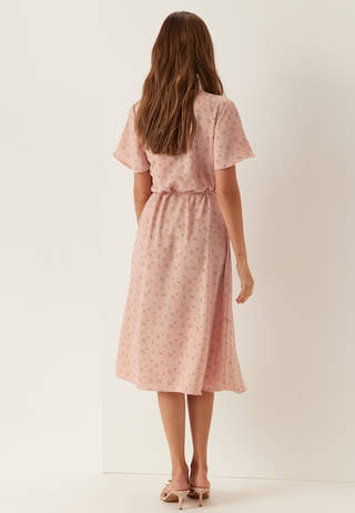 Vilovie S/S Wrap Midi Dress