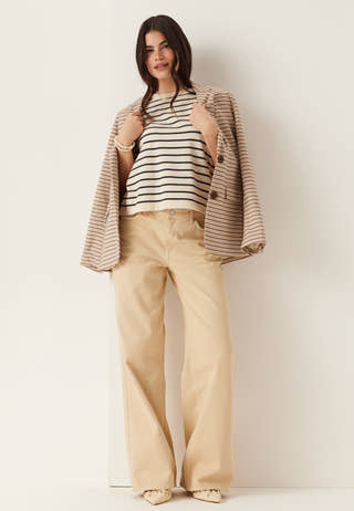 Vimalu O-neck 2/4 KNIT TOP