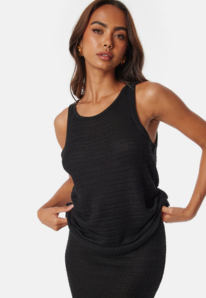 Vimargot open O-Neck S/L knit top