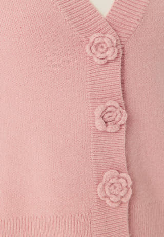 Viradia L/S ROSE CARDIGAN ROSE
