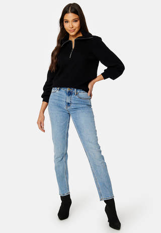 Dalma LS Zip Knit Pullover