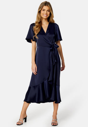 Thea 2/4 Midi Wrap Dress