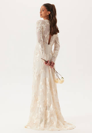 Yasfloree Ls Train Dress