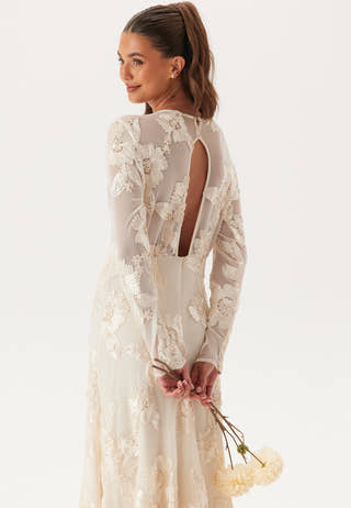 Yasfloree Ls Train Dress